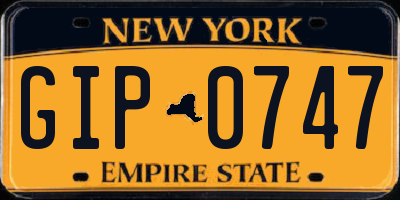 NY license plate GIP0747