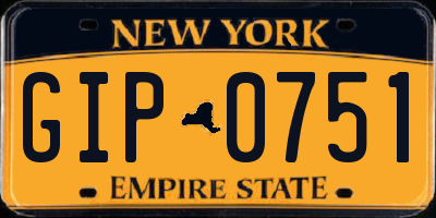 NY license plate GIP0751