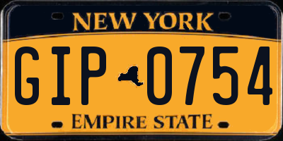 NY license plate GIP0754