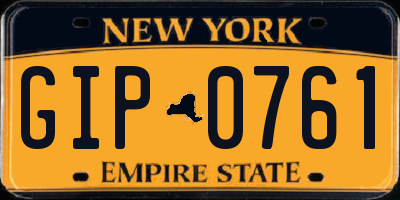 NY license plate GIP0761