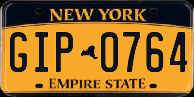 NY license plate GIP0764
