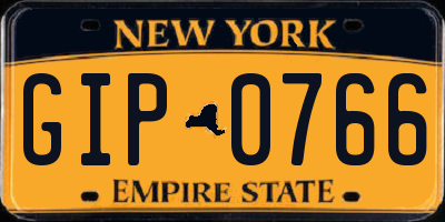 NY license plate GIP0766