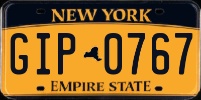 NY license plate GIP0767
