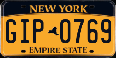 NY license plate GIP0769