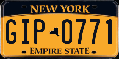 NY license plate GIP0771