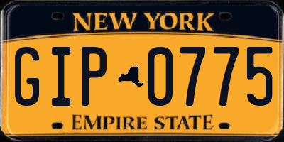 NY license plate GIP0775