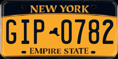 NY license plate GIP0782