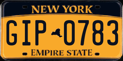 NY license plate GIP0783