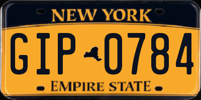 NY license plate GIP0784