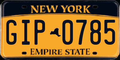 NY license plate GIP0785