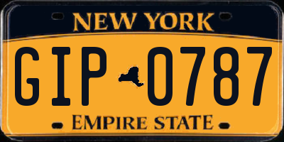 NY license plate GIP0787
