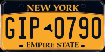 NY license plate GIP0790