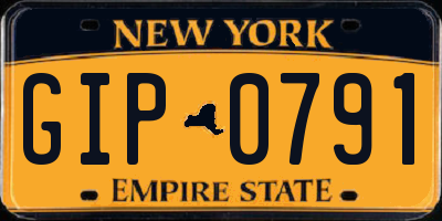 NY license plate GIP0791