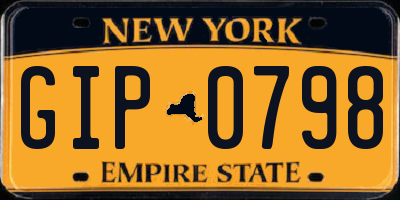 NY license plate GIP0798