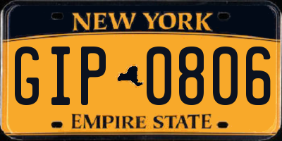 NY license plate GIP0806