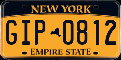 NY license plate GIP0812