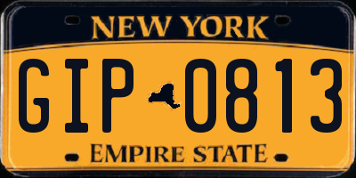 NY license plate GIP0813
