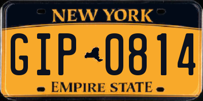 NY license plate GIP0814