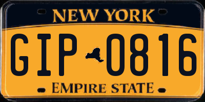 NY license plate GIP0816