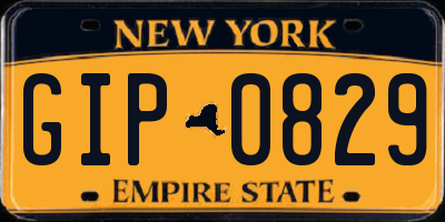 NY license plate GIP0829