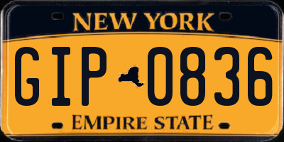NY license plate GIP0836