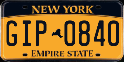 NY license plate GIP0840