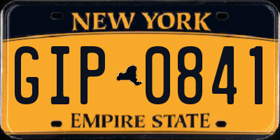 NY license plate GIP0841