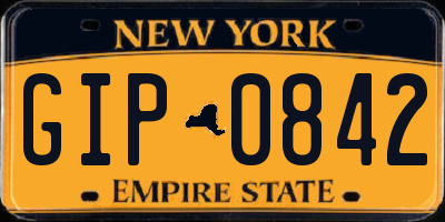 NY license plate GIP0842