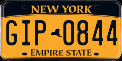 NY license plate GIP0844