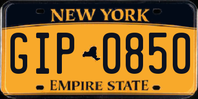 NY license plate GIP0850