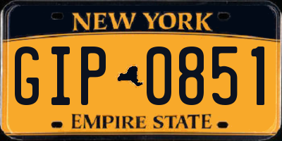 NY license plate GIP0851