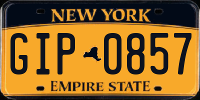 NY license plate GIP0857