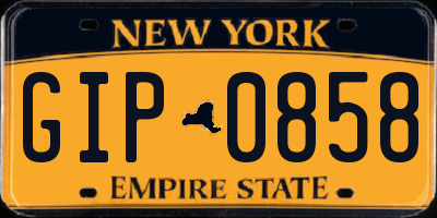 NY license plate GIP0858