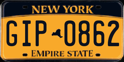 NY license plate GIP0862