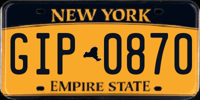 NY license plate GIP0870