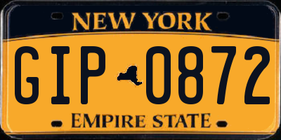 NY license plate GIP0872