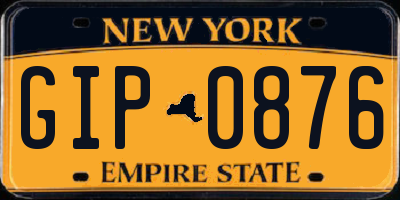 NY license plate GIP0876