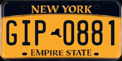 NY license plate GIP0881