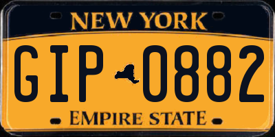 NY license plate GIP0882