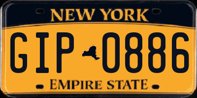 NY license plate GIP0886