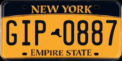 NY license plate GIP0887