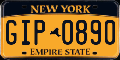 NY license plate GIP0890