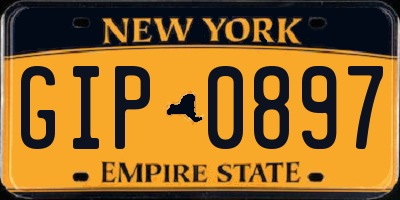 NY license plate GIP0897