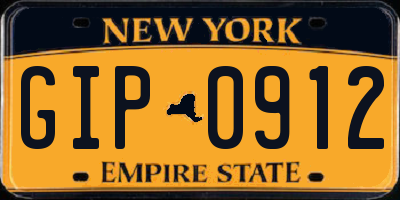 NY license plate GIP0912