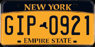 NY license plate GIP0921
