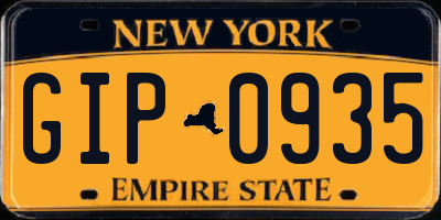NY license plate GIP0935