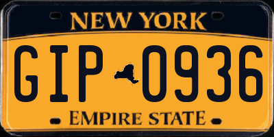 NY license plate GIP0936