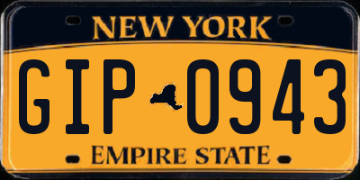 NY license plate GIP0943