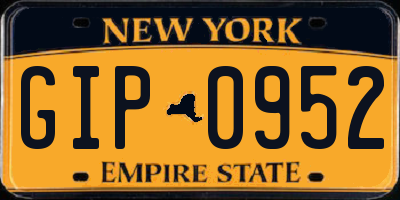 NY license plate GIP0952