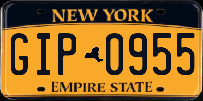 NY license plate GIP0955